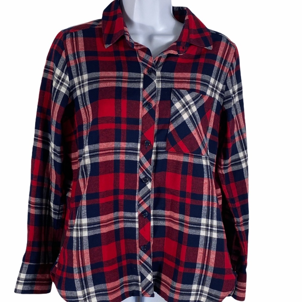 Woolrich plaid Button Down Red and Blue Women’s S